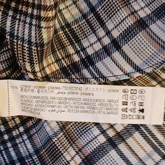 ZARA Women's Gray Plaid Dress With Dolman Sleeve. Size M - Picture 12 of 12